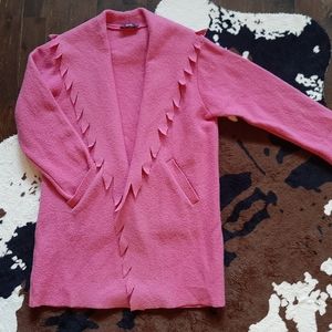 PINK feather trench